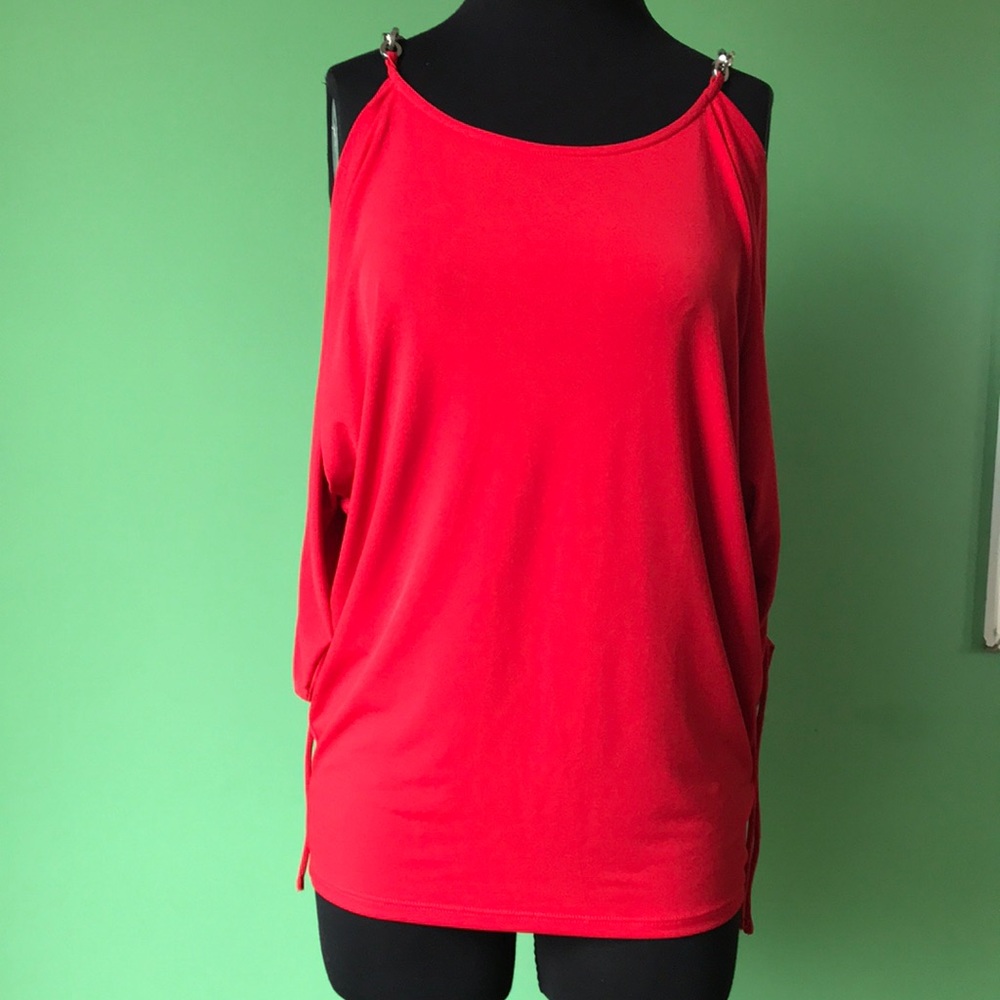 ❤️❤️NWT Michael Michael Kors Cold Shoulder Chainlink Top❤️❤️